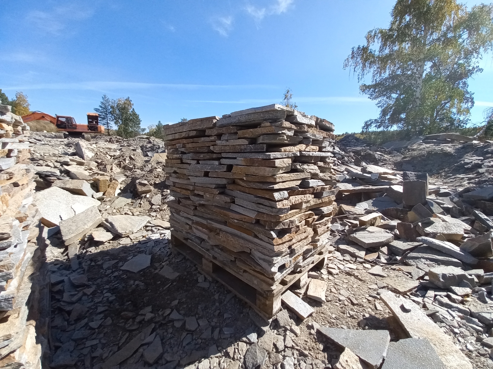 Плитняк златолит серебристый для мощения на бетон купить в Кушве