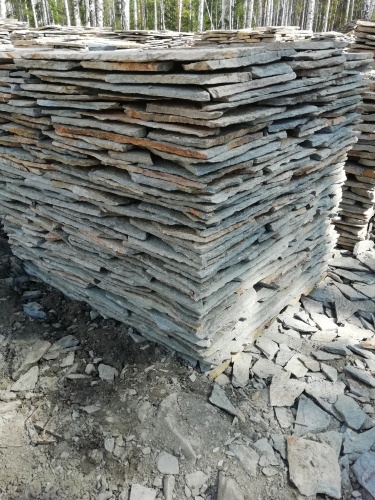 Плитняк златолит Уральский для цоколя, отмостки купить в Кушве